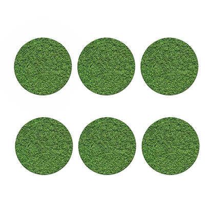Golf Course Grass Print Coaster Set