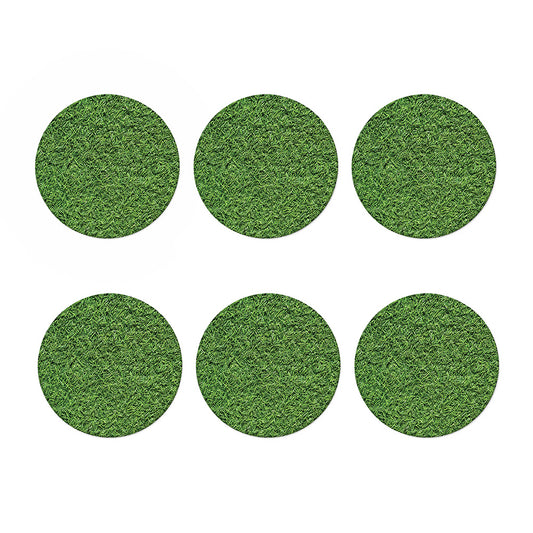 Golf Course Grass Print Coaster Set