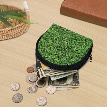 Golf Course Grass Print Coin Purse