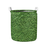 Golf Course Grass Print Collapsible Laundry Basket