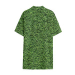 Golf Course Grass Print Cotton Hawaiian Shirt