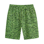 Golf Course Grass Print Cotton Shorts