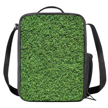 Golf Course Grass Print Crossbody Lunch Bag