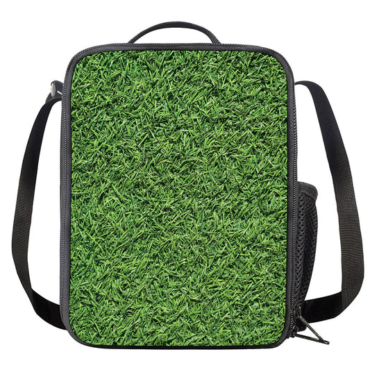 Golf Course Grass Print Crossbody Lunch Bag