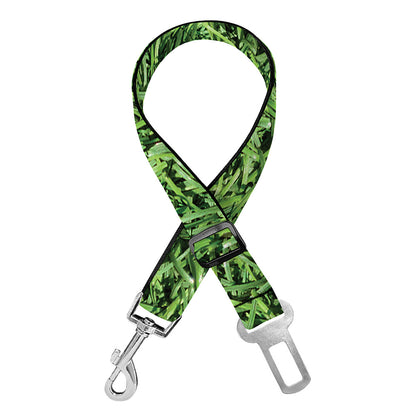 Golf Course Grass Print Dog Seat Belt