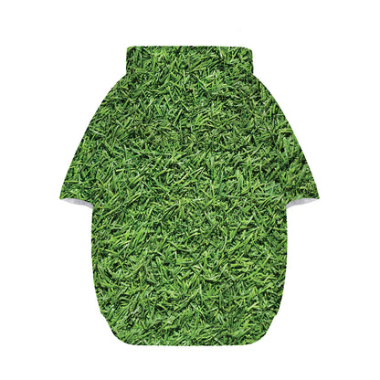 Golf Course Grass Print Dog Zip Up Hoodie