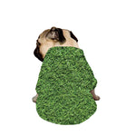 Golf Course Grass Print Dog Zip Up Jacket