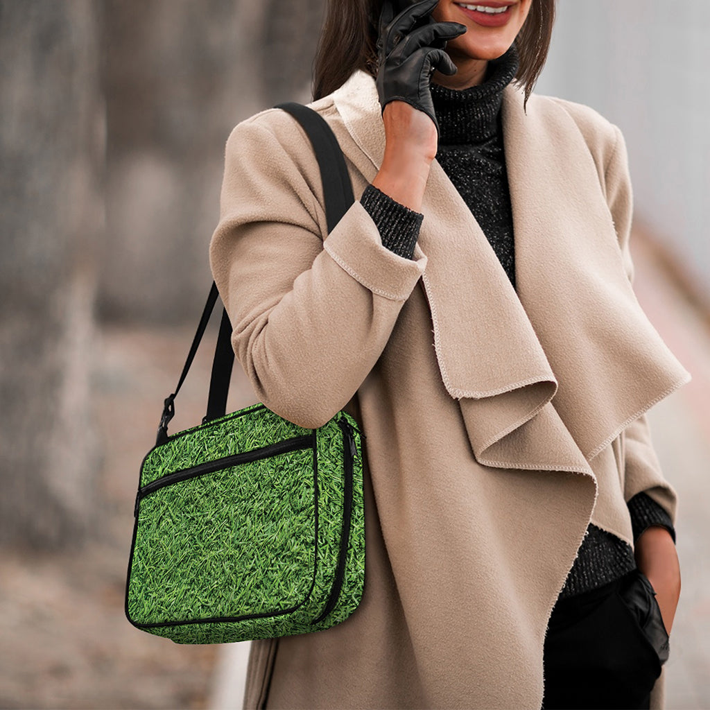 Golf Course Grass Print Double Strap Bible Bag