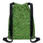 Golf Course Grass Print Drawstring Backpack