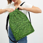 Golf Course Grass Print Drawstring Backpack