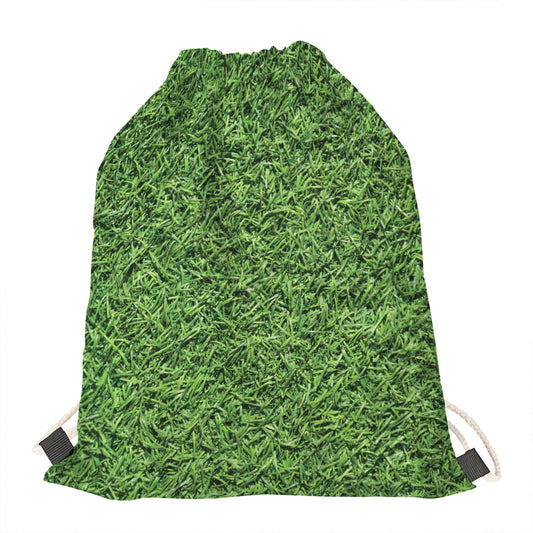 Golf Course Grass Print Drawstring Bag