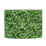 Golf Course Grass Print Drum Lamp Shade