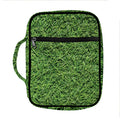 Golf Course Grass Print Front Pocket Bible Bag