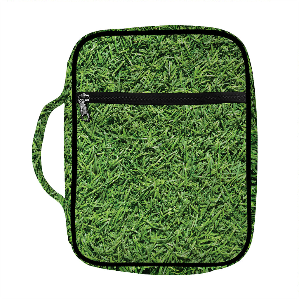 Golf Course Grass Print Front Pocket Bible Bag
