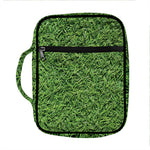 Golf Course Grass Print Front Pocket Bible Bag