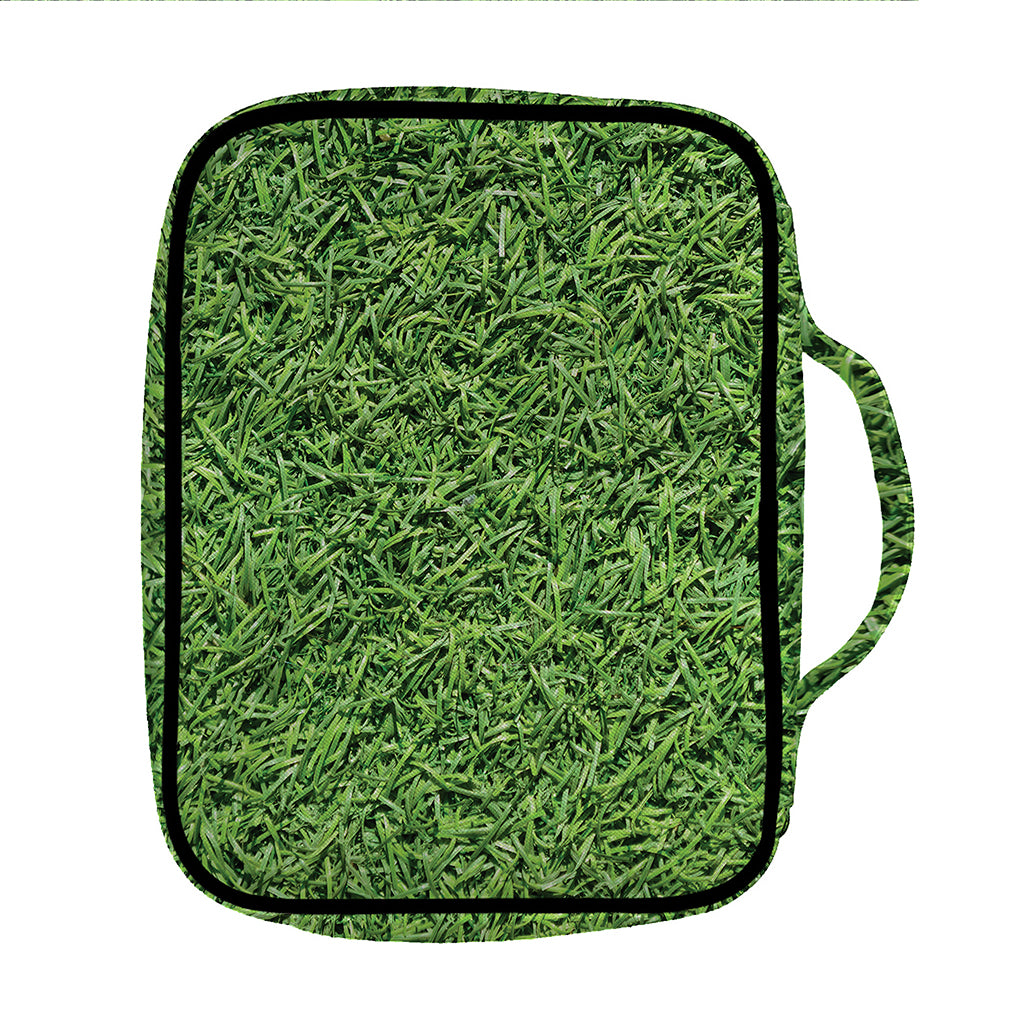 Golf Course Grass Print Front Pocket Bible Bag