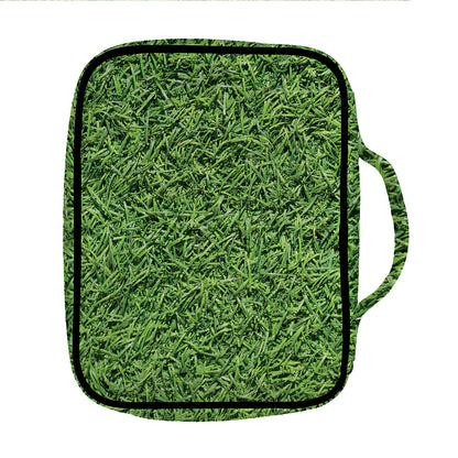 Golf Course Grass Print Front Pocket Bible Bag