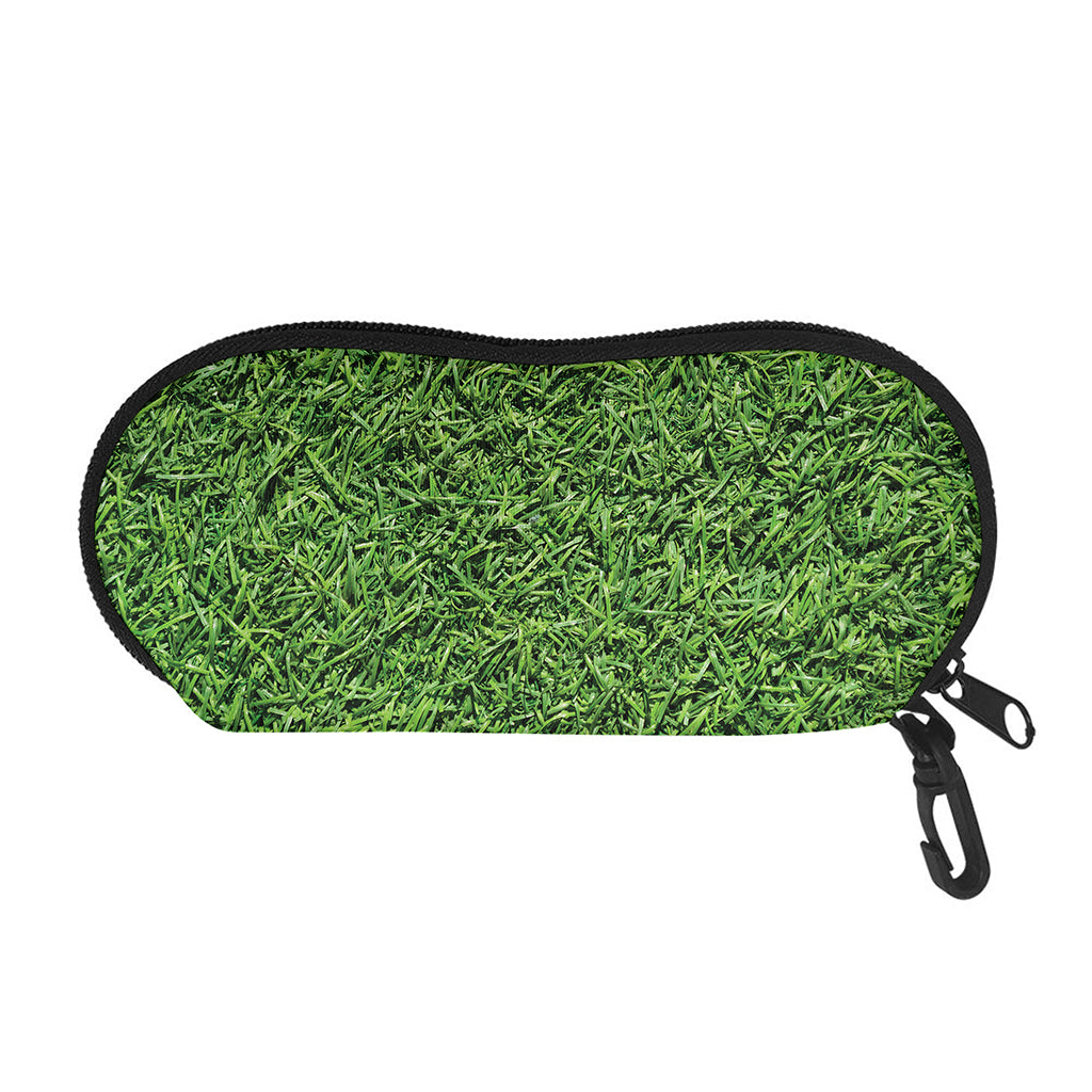 Golf Course Grass Print Glasses Case