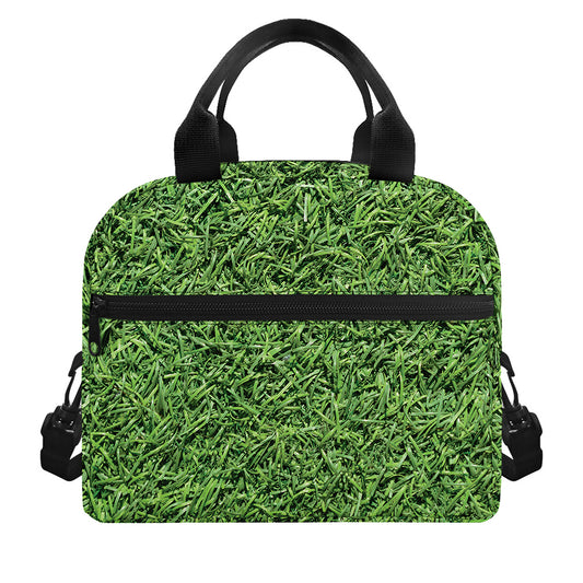 Golf Course Grass Print Insulated Lunch Bag