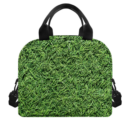 Golf Course Grass Print Insulated Lunch Bag