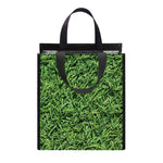 Golf Course Grass Print Insulated Lunch Tote