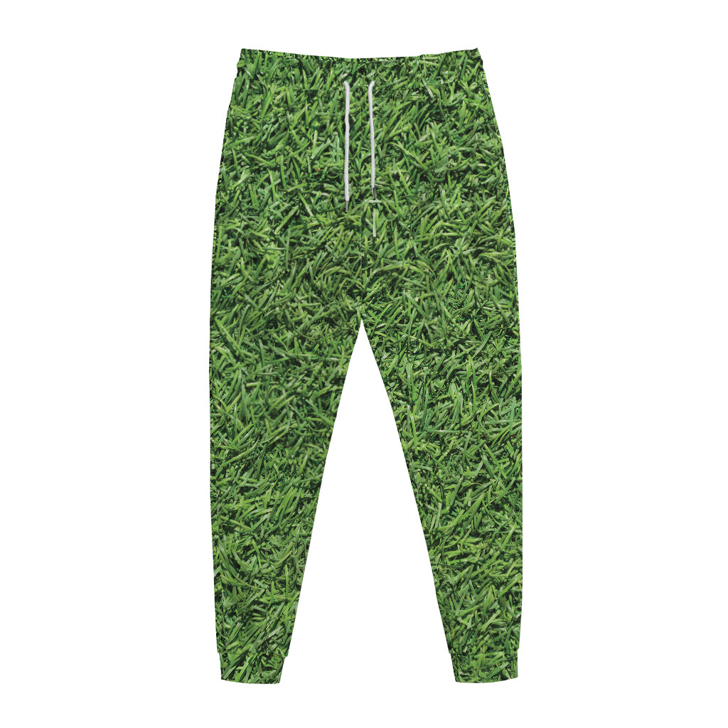 Golf Course Grass Print Jogger Pants
