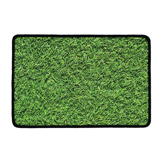 Golf Course Grass Print Kitchen Mat