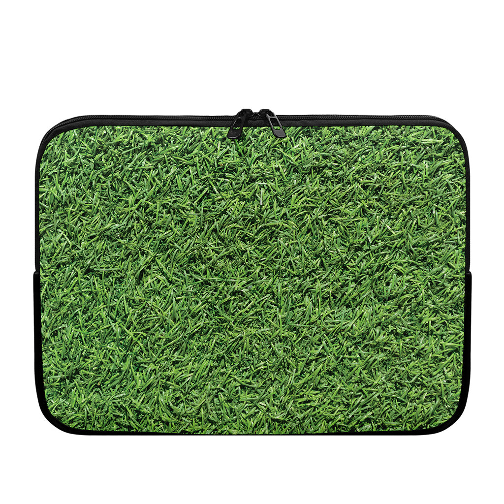 Golf Course Grass Print Laptop Sleeve
