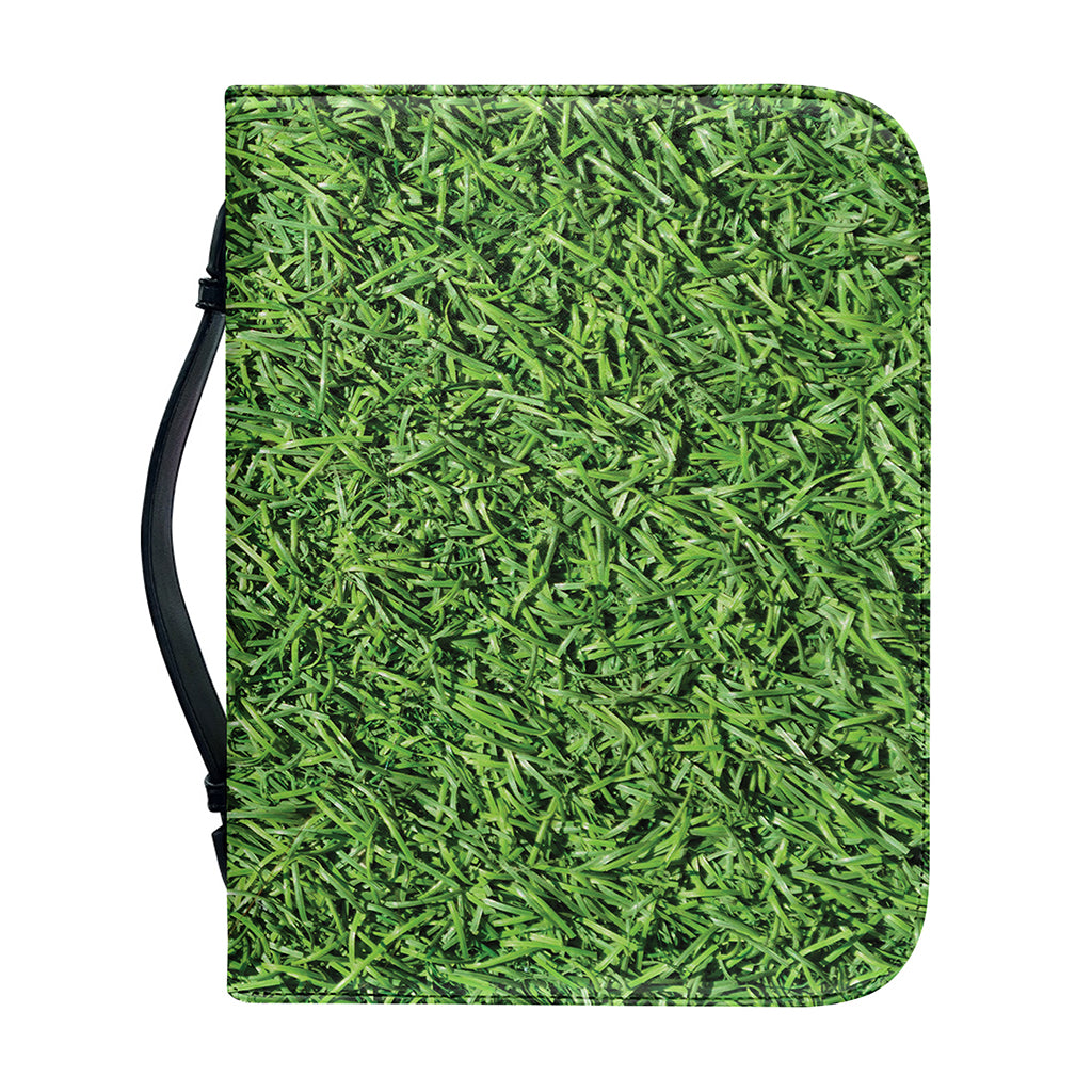 Golf Course Grass Print Leather Bible Cover