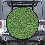 Golf Course Grass Print Leather Spare Tire Cover