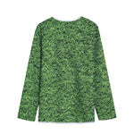 Golf Course Grass Print Long Sleeve Short Coat