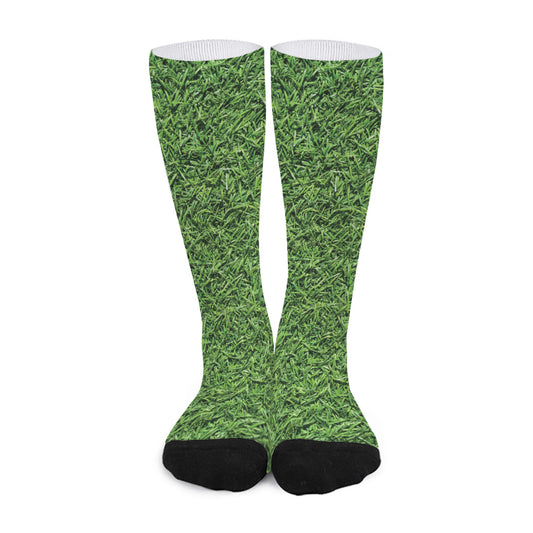 Golf Course Grass Print Long Socks