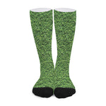 Golf Course Grass Print Long Socks