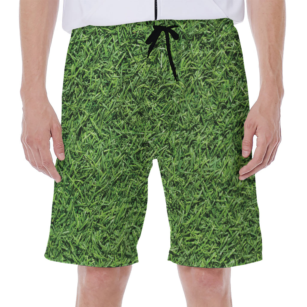 Golf Course Grass Print Men's Beach Shorts