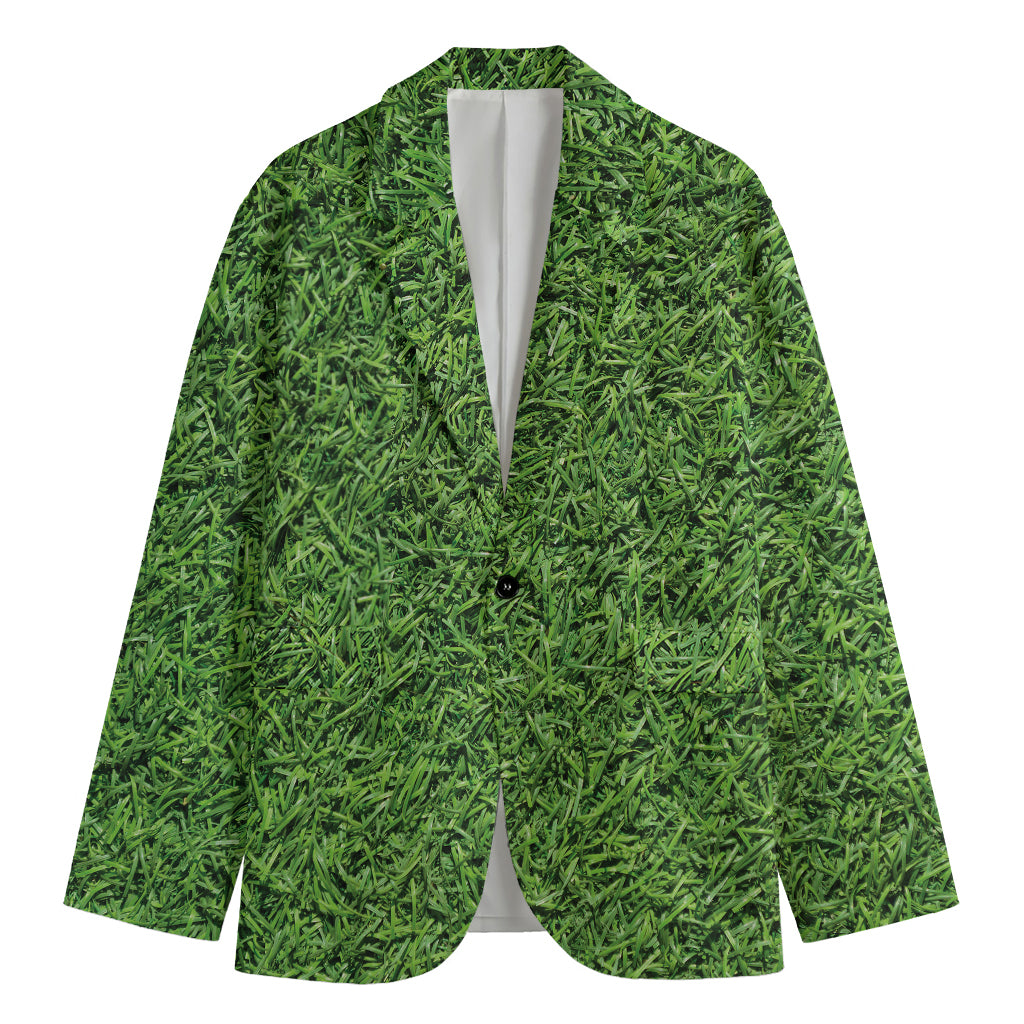 Golf Course Grass Print Men's Blazer