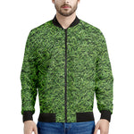 Golf Course Grass Print Men's Bomber Jacket