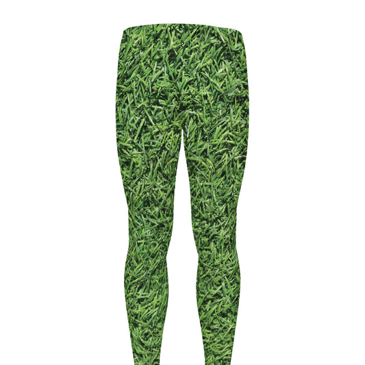 Golf Course Grass Print Men's leggings