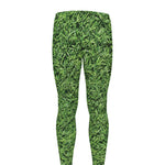 Golf Course Grass Print Men's leggings