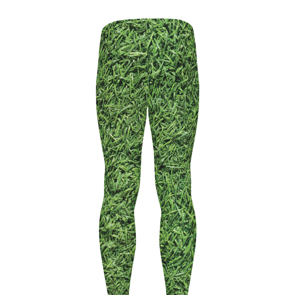 Golf Course Grass Print Men's leggings