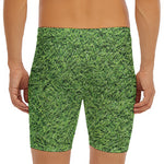 Golf Course Grass Print Men's Long Boxer Briefs