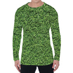 Golf Course Grass Print Men's Long Sleeve T-Shirt