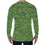 Golf Course Grass Print Men's Long Sleeve T-Shirt
