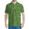 Golf Course Grass Print Men's Polo Shirt