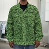 Golf Course Grass Print Men's Shirt Jacket