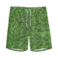Golf Course Grass Print Men's Athletic Shorts