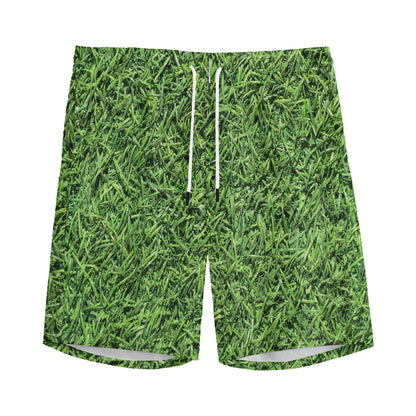 Golf Course Grass Print Men's Sports Shorts