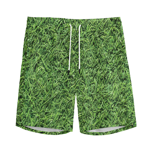 Golf Course Grass Print Men's Sports Shorts