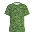 Golf Course Grass Print Men's Athletic T-Shirt