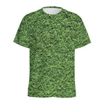 Golf Course Grass Print Men's Sports T-Shirt