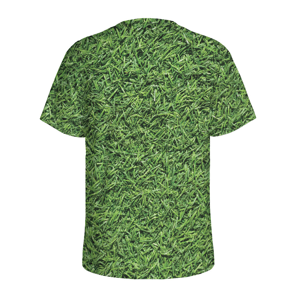 Golf Course Grass Print Men's Sports T-Shirt